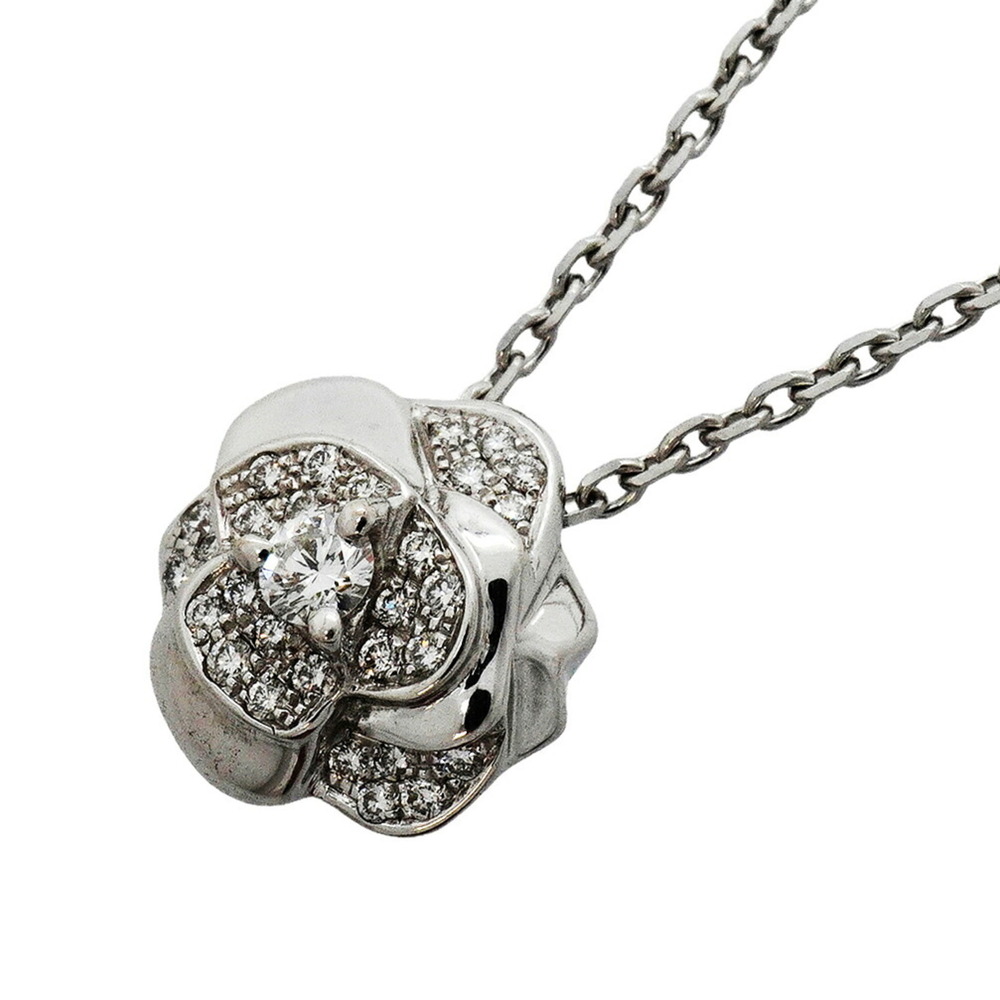 CHANEL 18k Silver Diamond Necklace